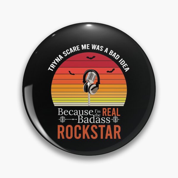 Item preview, Funny Retro Halloween Bad ass rock star t shirt design for rock stars designed and sold by anins-azuree.