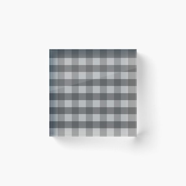 Item preview, All Medium Gray Buffalo Plaid Pattern designed and sold by Bumblefuzzies.