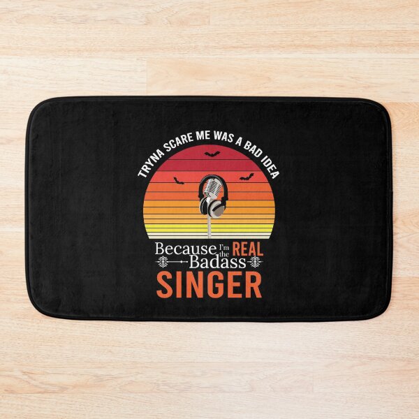 Item preview, Funny Retro Halloween Bad ass singer t shirt design for singers designed and sold by anins-azuree.