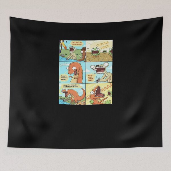 Item preview, WASH YOUR HANDS REX Funny Trex Can't wash hands designed and sold by AmadaLevile.