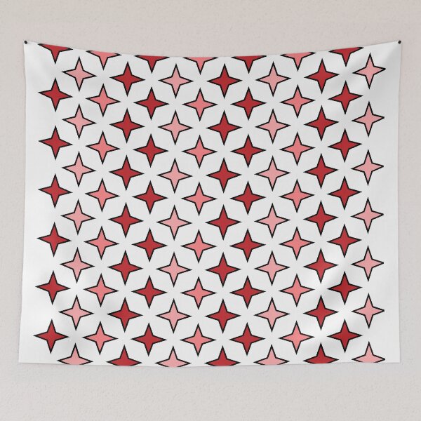 Item preview, PATRÓN DE ESTRELLA ROJA fondo blanco designed and sold by Stéphane Thirion.