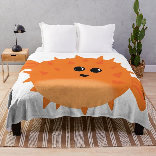 Aperçu de l'œuvre Poisson-globe orange mignon créée et vendue par Jetgirlcomet.