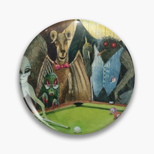 Item preview, Cryptids playing pool designed and sold by prunstedler.