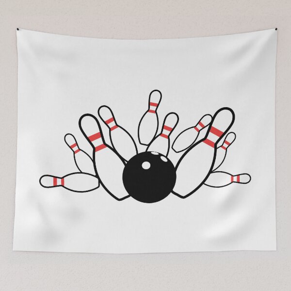 Item preview, Bowling ball and pins strike designed and sold by PepaAnaRB.