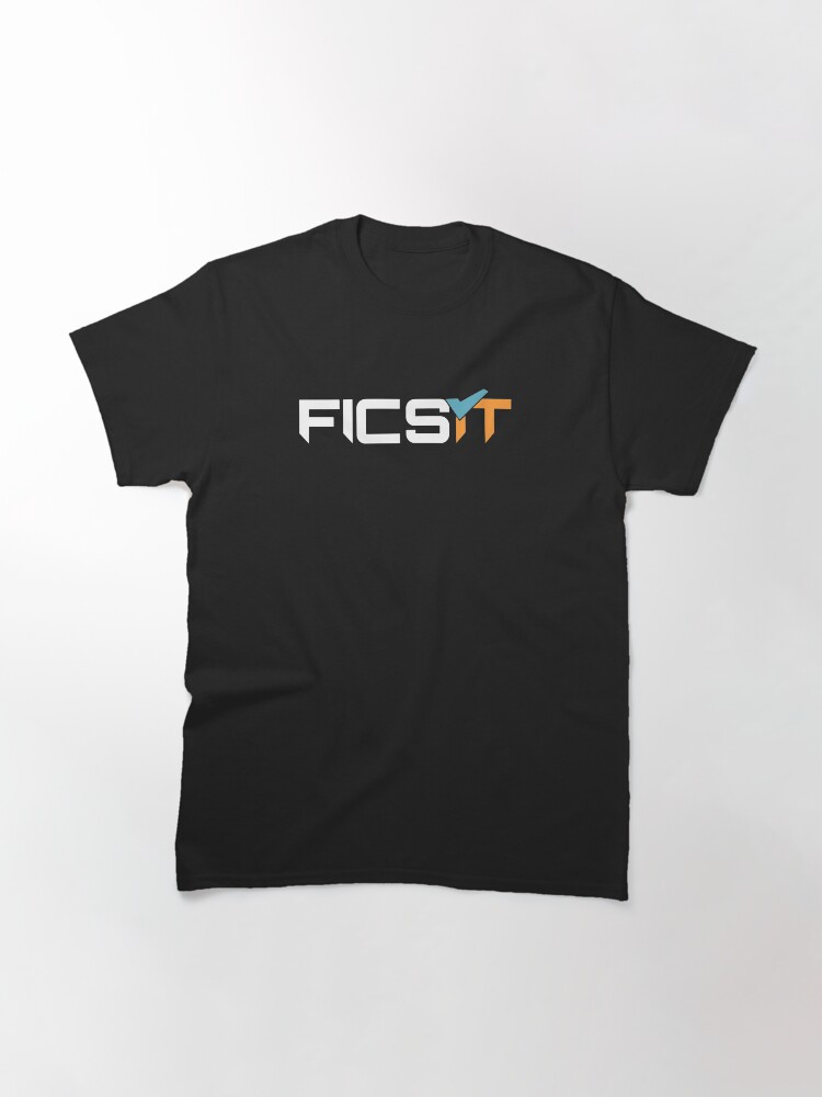 Thumbnail 3 of 7, Classic T-Shirt, FICSIT Satisfactory Logo designed and sold by breh-art.