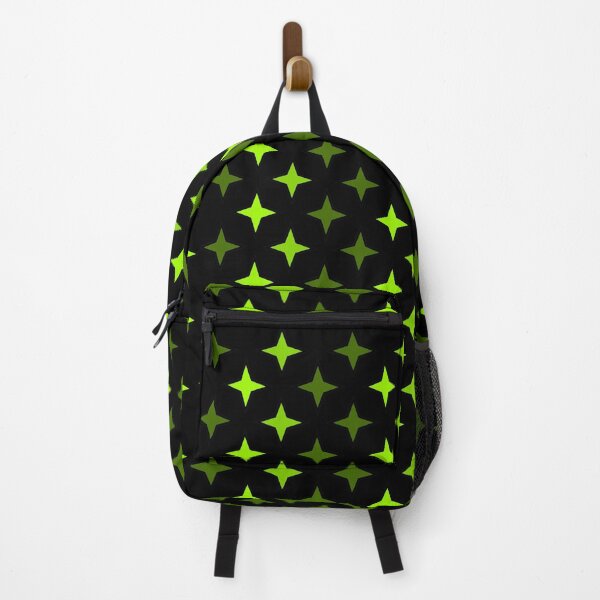 Item preview, Green star pattern on black background, star pattern composition designed and sold by Stéphane Thirion.