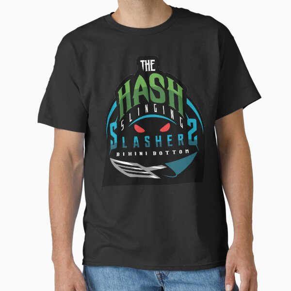 Vista previa del artículo con la obra «Logotipo Hash Slinging Slasher / Sports», diseñado y vendido por tduffy.