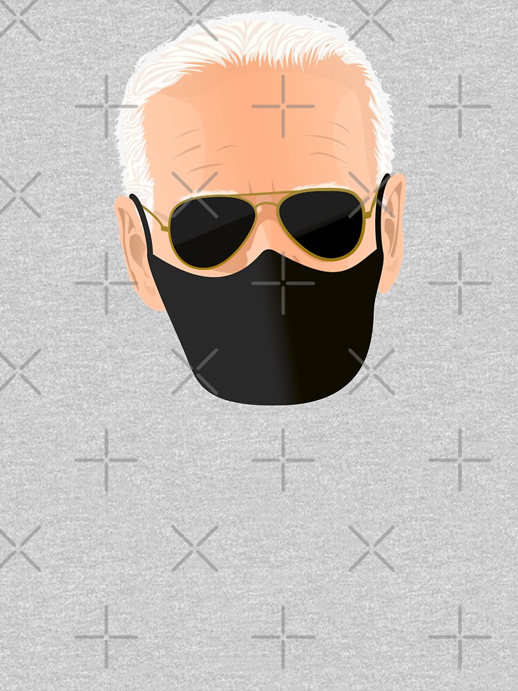 Joe Biden's face with mask by PopArtClub