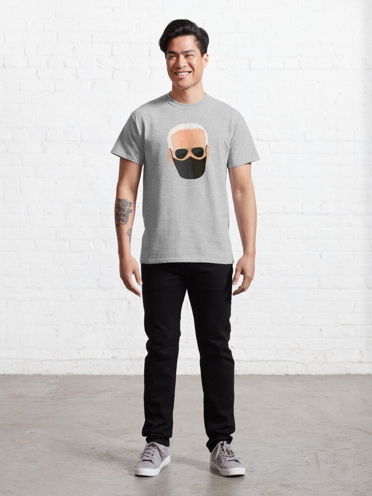 Alternate view of Joe Biden's face with mask Classic T-Shirt