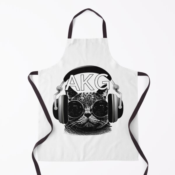 Item preview, AKG Cat Wearing Headphones designed and sold by DannyAndCo.