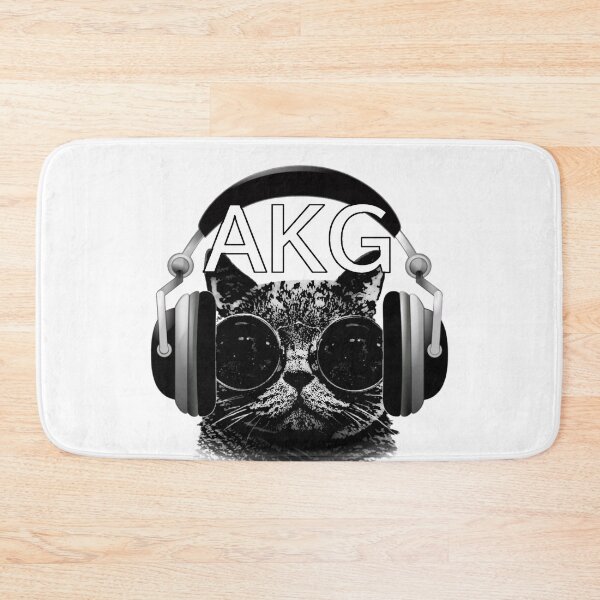 Item preview, AKG Cat Wearing Headphones designed and sold by DannyAndCo.