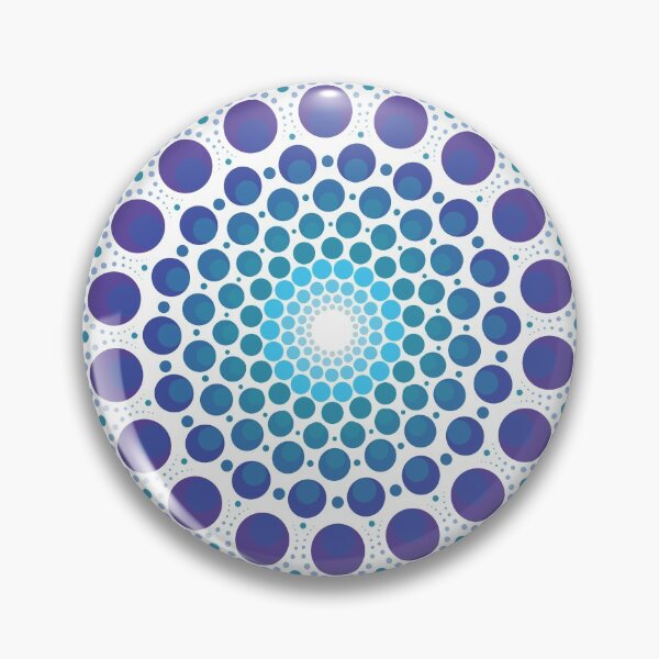 Item preview, Blue to Purple Dot Work Mandala designed and sold by BazookaFrog.