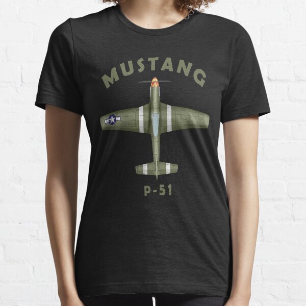 The P-51 Mustang Blueprint Essential T-Shirt