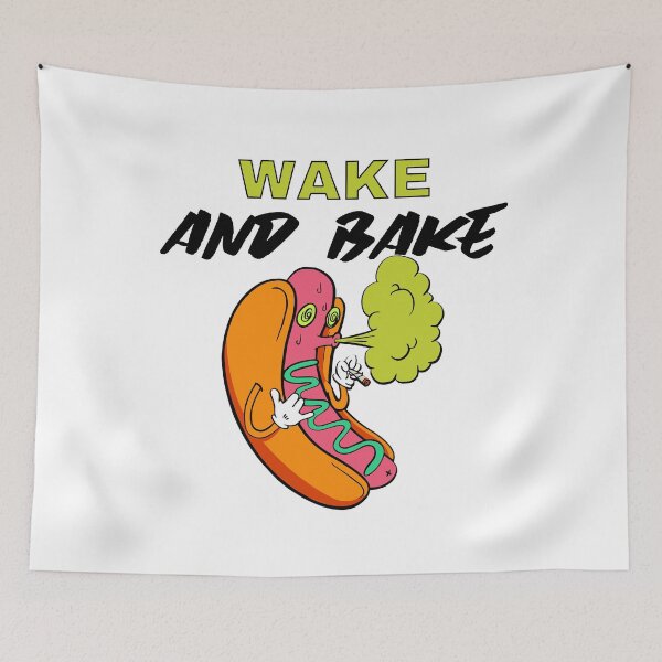 Item preview, Wake And bake, Stoner Merch designed and sold by ozumdesigns.