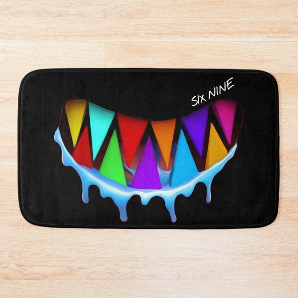 Item preview, 6ix9ine shark teeth colorful look designed and sold by Nishad4.