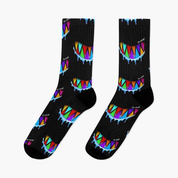 Item preview, 6ix9ine shark teeth colorful look designed and sold by Nishad4.