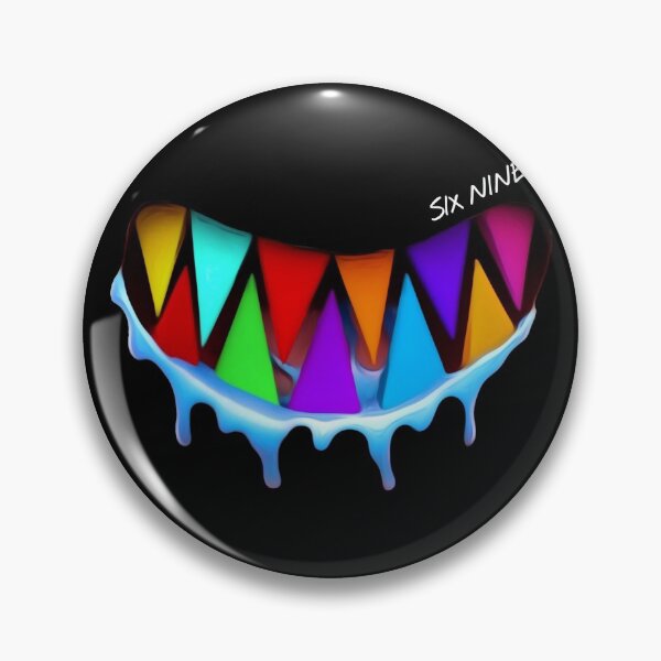 Item preview, 6ix9ine shark teeth colorful look designed and sold by Nishad4.