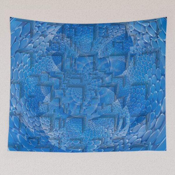 Item preview, Blue things squared designed and sold by rich-jam.