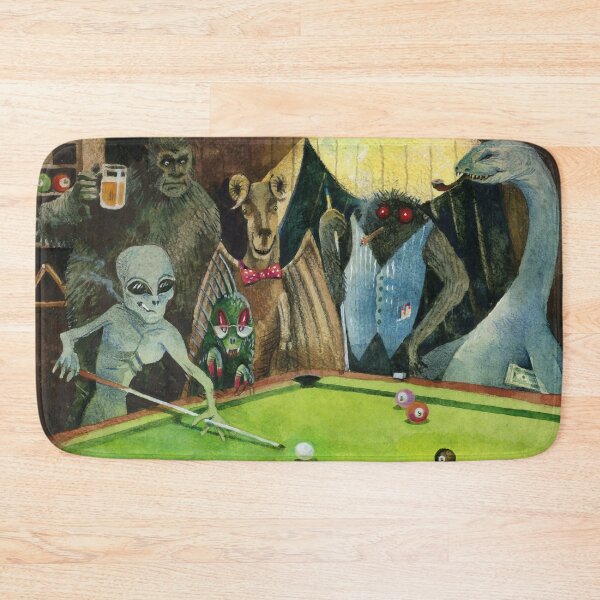 Item preview, Cryptids playing pool designed and sold by prunstedler.