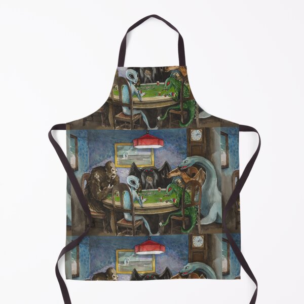 Item preview, Cryptids playing poker designed and sold by prunstedler.