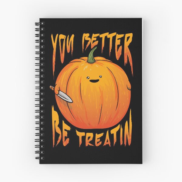 Item preview, You Better Be Treatin - Halloween Pumpkin - Cute Duck with Knife KIrby MEME Parody 2020 designed and sold by Any Color Designs.