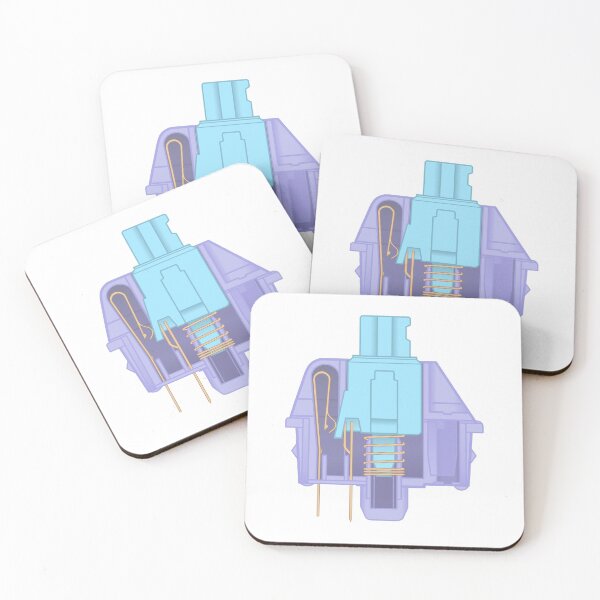 Item preview, Halu Halo Pastel Cyan Switch Mechanical Keyboard designed and sold by parkerku-mk.