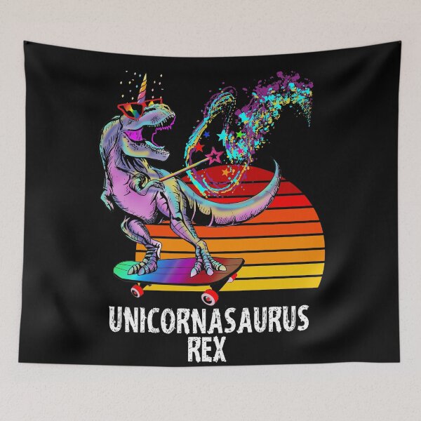 Item preview, Unicornasaurus Rex, Rad Sunset designed and sold by Poloy.