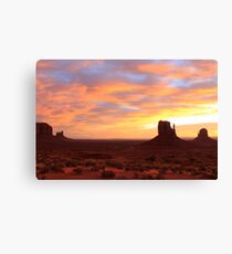 Sunrise - Monument Valley Canvas Print