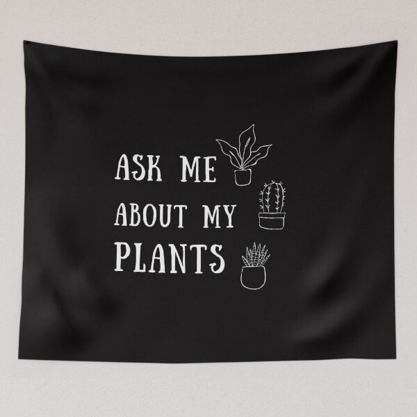 Item preview, Ask Me About My Plants Shirt Introvert Puppy Foodie Read Awkward Relax Cute Funny Mental Health Anxiety Depression Sarcastic Happy Fun Inspirational Gift designed and sold by EpsilonEridani.