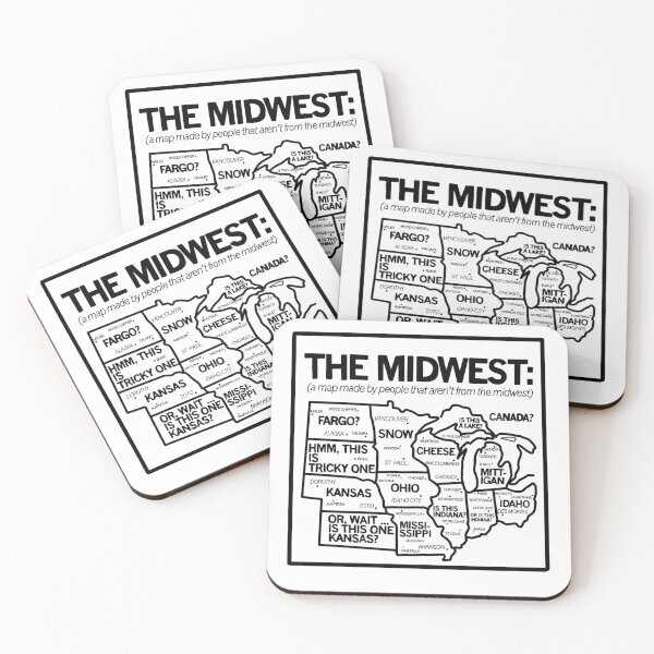 Item preview, Midwest Funny Map designed and sold by piperdooley.