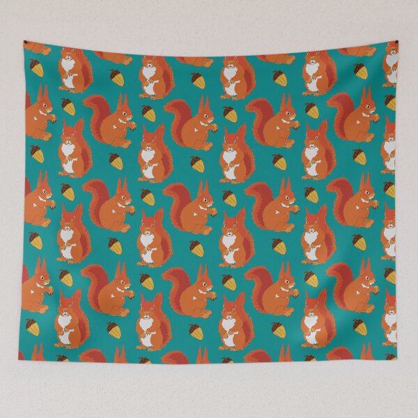 Item preview, Red Squirrels and Acorns designed and sold by Ben Doney.
