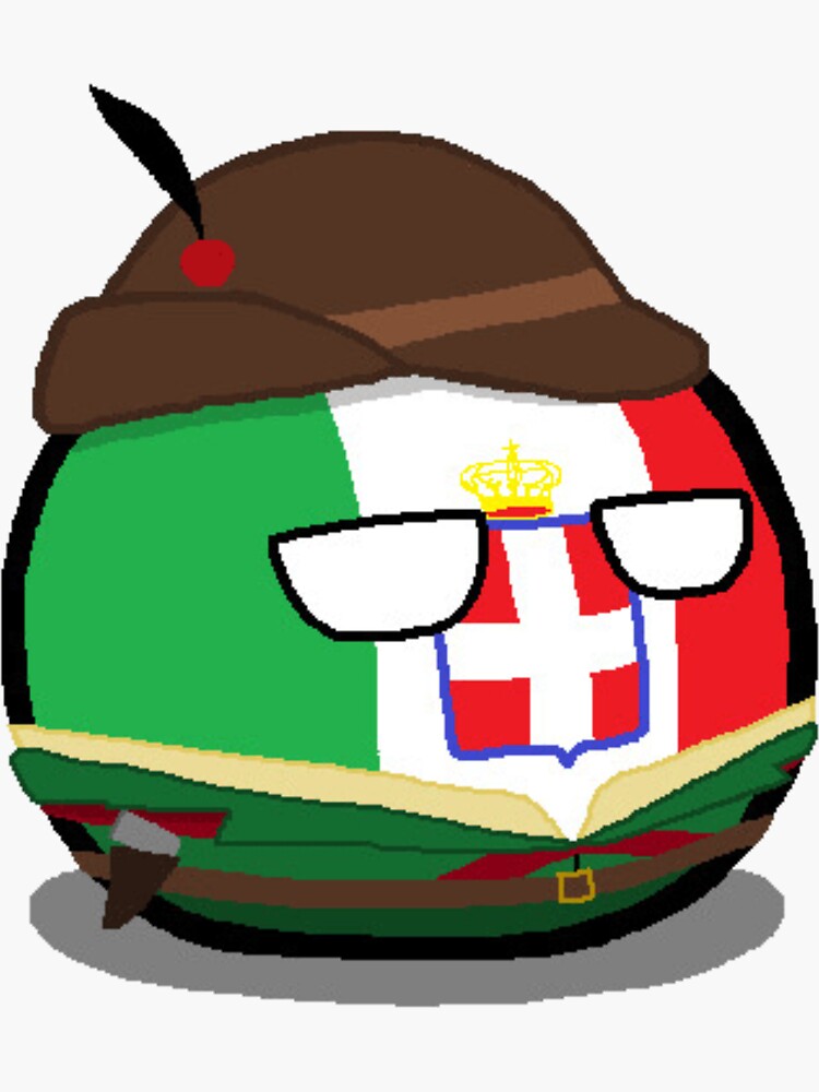 Pegatina Italyball Countryball De Countryball Redbubble   Bg,f8f8f8 Flat,750x,075,f Pad,750x1000,f8f8f8 