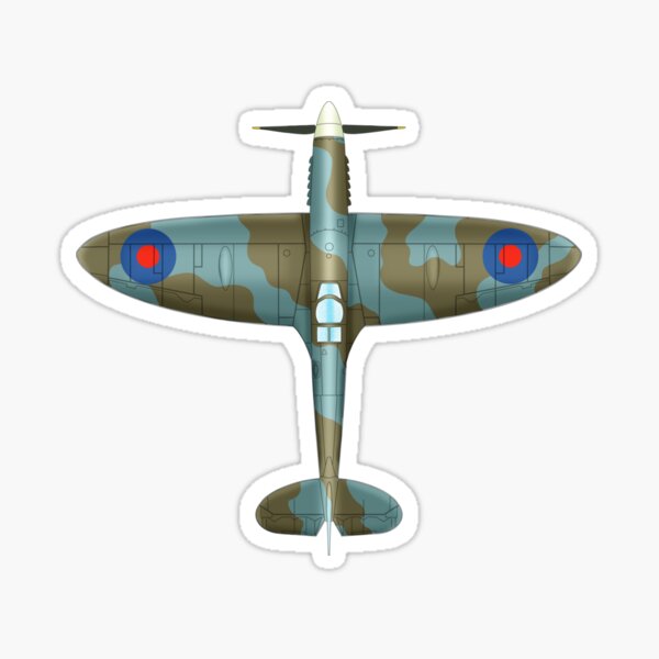 The Spitfire Blueprint Sticker