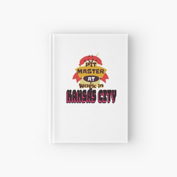 Pit Master at Work in Kansas City Kingdom Smoker Grill funny design Hardcover Journal