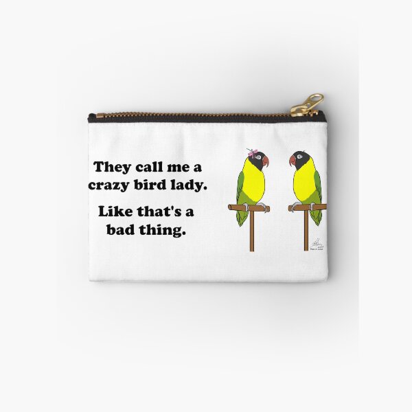 Item preview, Crazy Bird Lady with Lovebirds designed and sold by Laughing Parrot Studio.