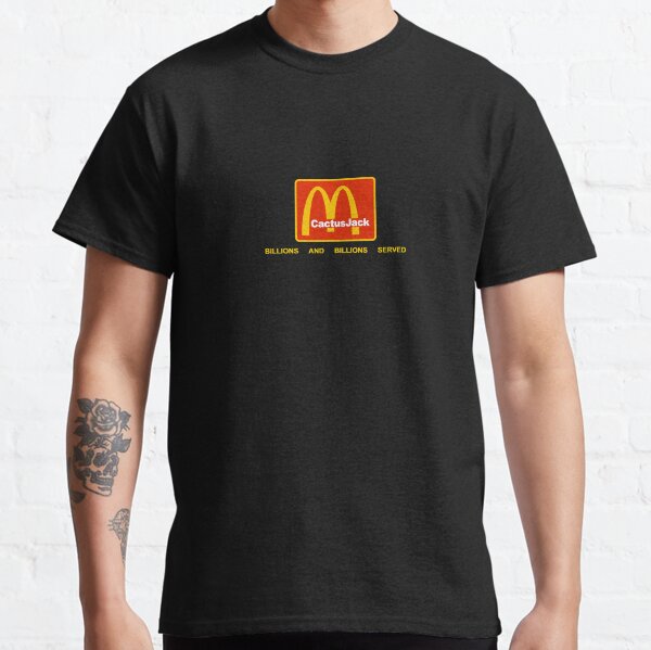 cactus jack mcdonalds crew shirt