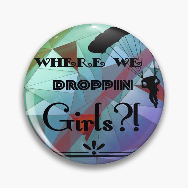 Item preview, Where we droppin girls phrase with abstract background designed and sold by Simi2020.