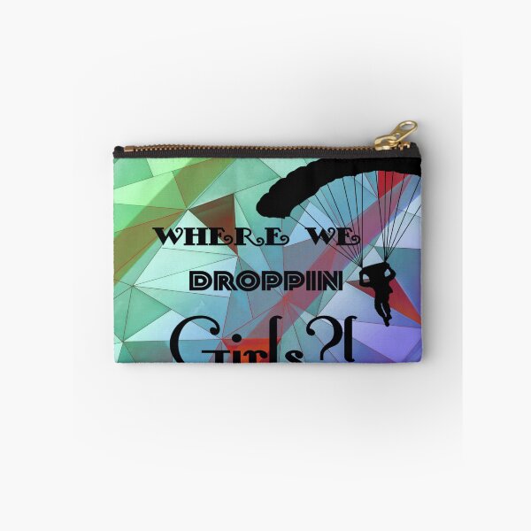 Item preview, Where we droppin girls phrase with abstract background designed and sold by Simi2020.