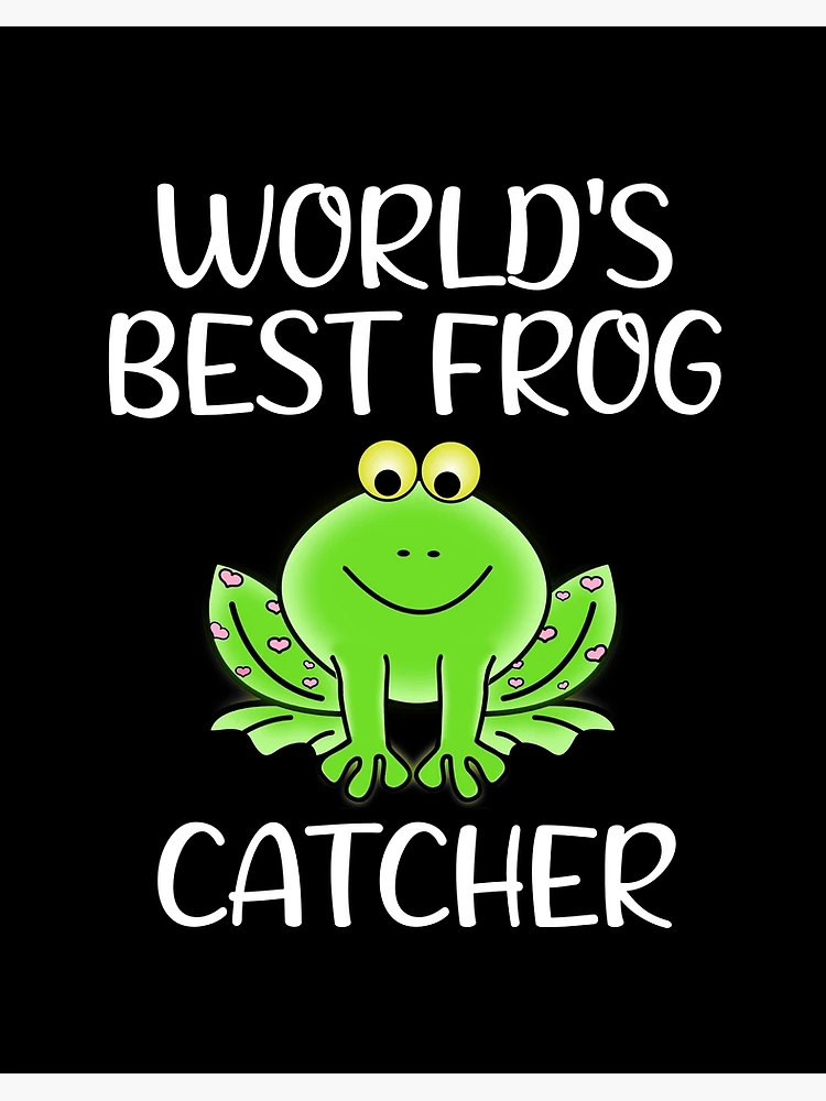 World s Best Frog Catcher Cute Crazy frog Hunter' Men's Hoodie