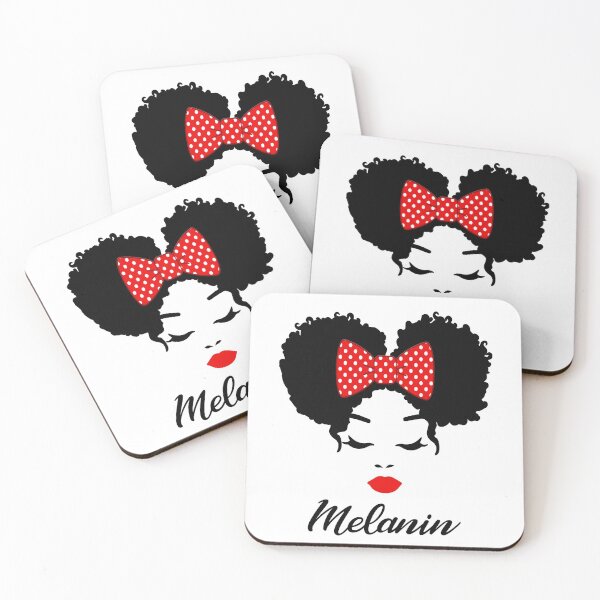 Item preview, Afro Diva Red Lips Bow Tie Black Girl Magic Puffs Melanin  designed and sold by Black Queens.