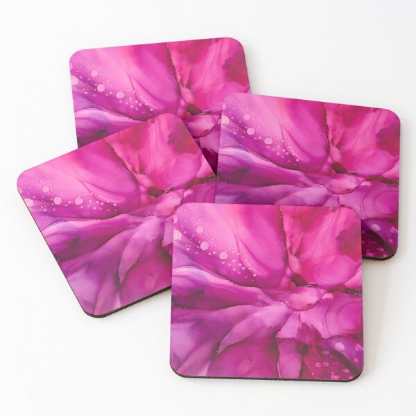 Item preview, Magenta Petals Alcohol Ink designed and sold by Artfully Abstracted.