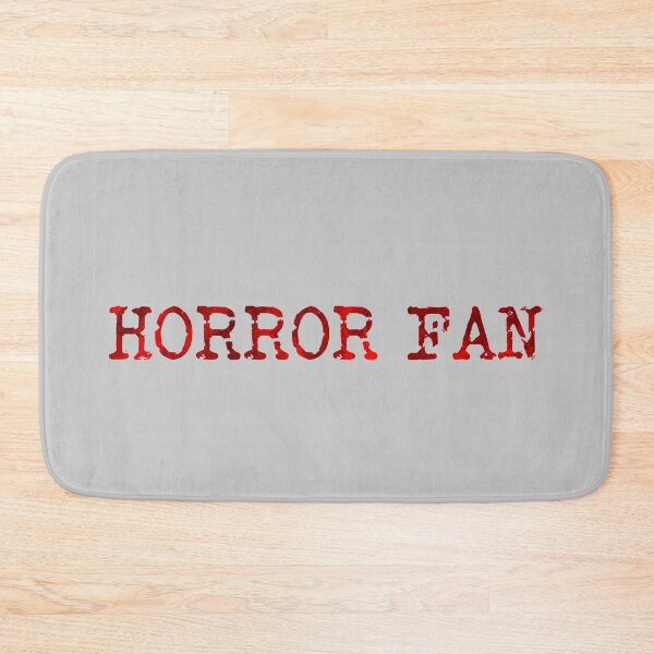 Item preview, “Horror Fan” typewriter bloody red word art design designed and sold by SouthSoundArts.