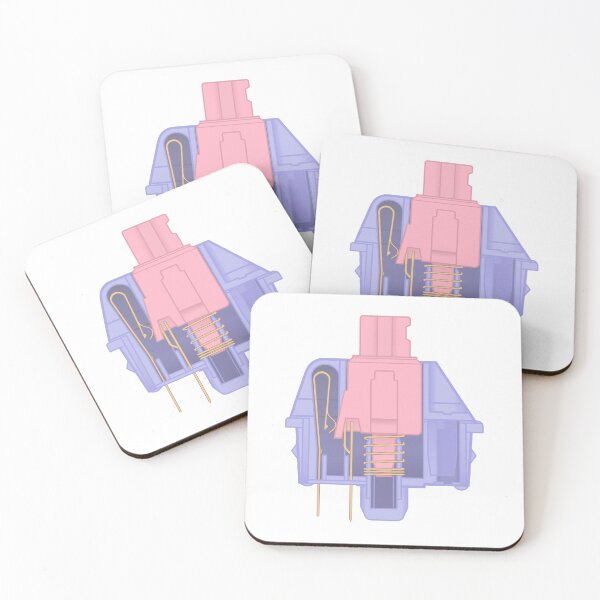 Item preview, Halu Halo Pastel Red Switch Mechanical Keyboard designed and sold by parkerku-mk.