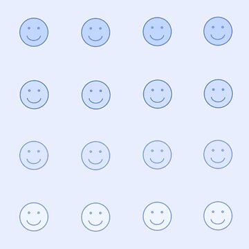Artwork thumbnail, Pack of cute blue smilies by Pastel-PaletteD