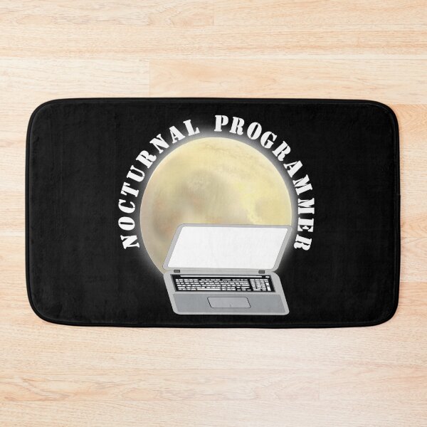 Item preview, Nocturnal Programmer. Moon and Laptop Computer. designed and sold by ArtByLM.