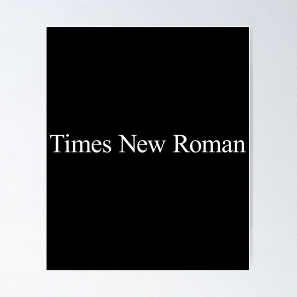 フォント times 安い new roman ポスター