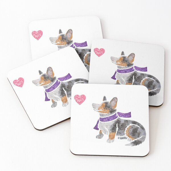 Item preview, Watercolour Cardigan Welsh Corgi dog  designed and sold by animalartbyjess.