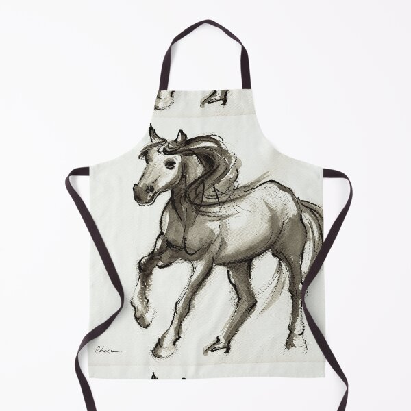 Item preview, Magnificent Mare - ink wash painting designed and sold by Rebecca Rees.