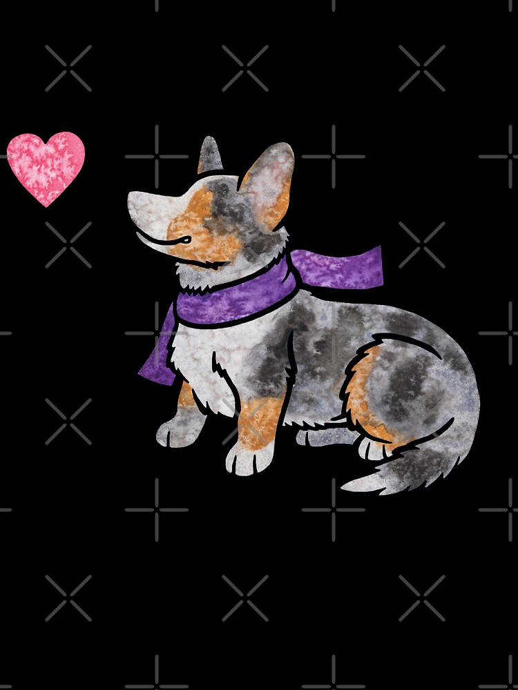 Aquarell Cardigan Welsh Corgi Hund Babystrampler