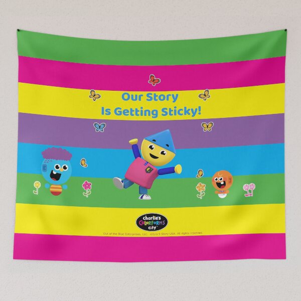 Item preview, charlie's colorforms city - Our Story Is Getting Sticky designed and sold by PacificStreams.